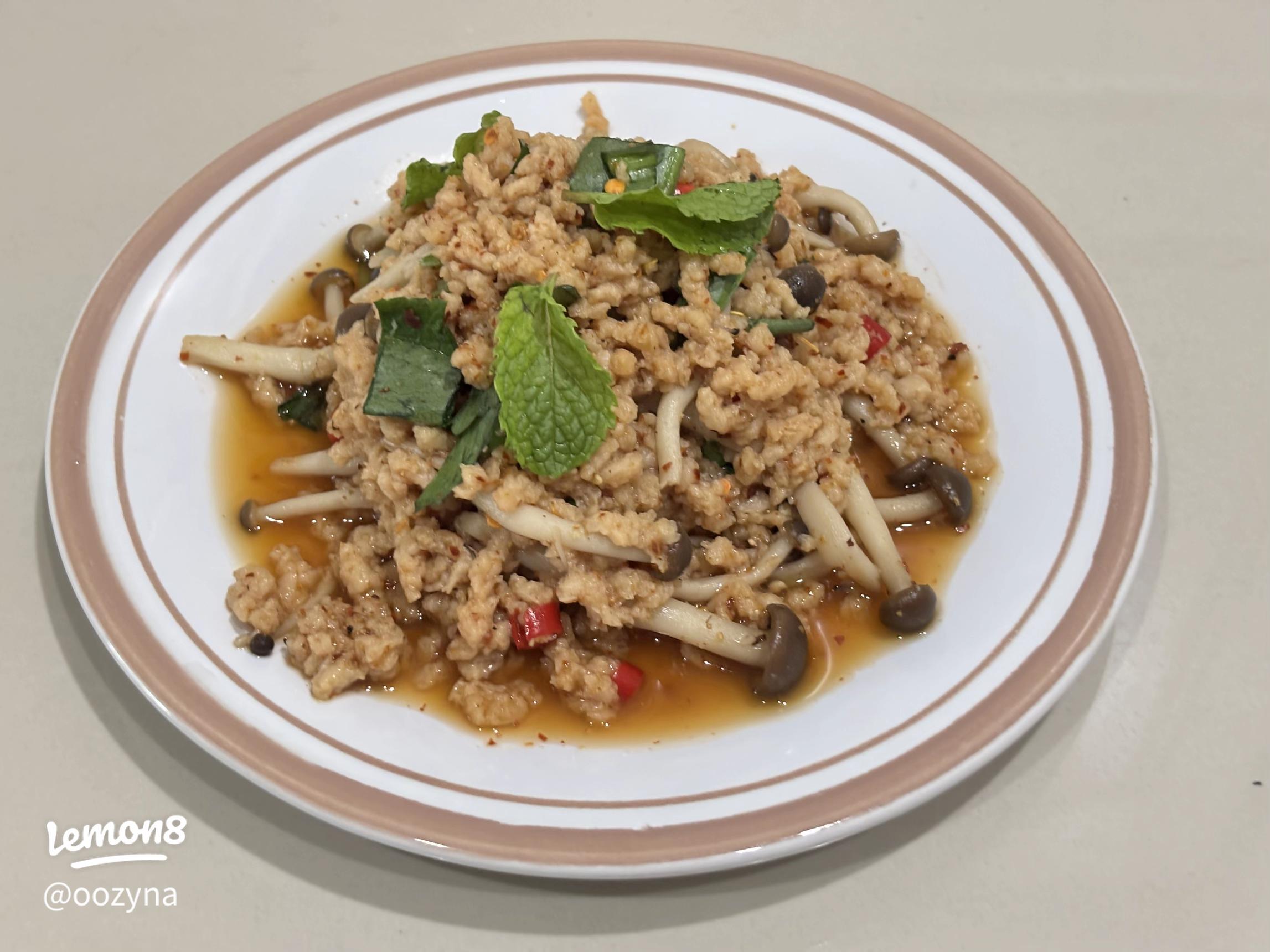 ลาบเห็ดเจ